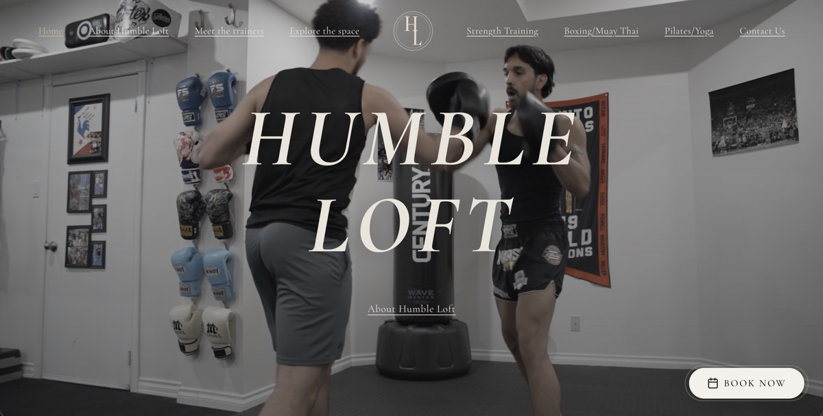 Humble Loft website screenshot